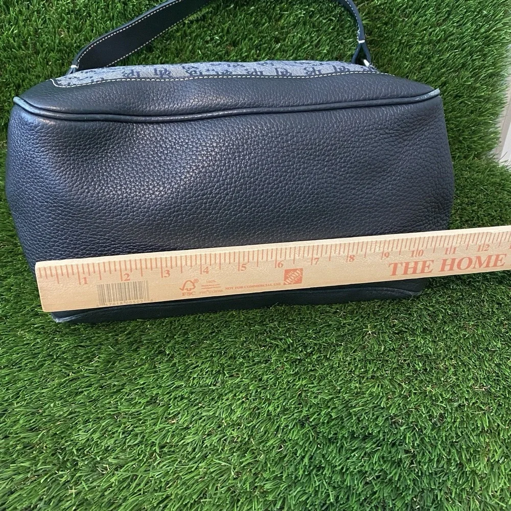 Dooney & Bourke Signature Hobo Purse Navy Logo Shoulder‎ Bag Handbag*